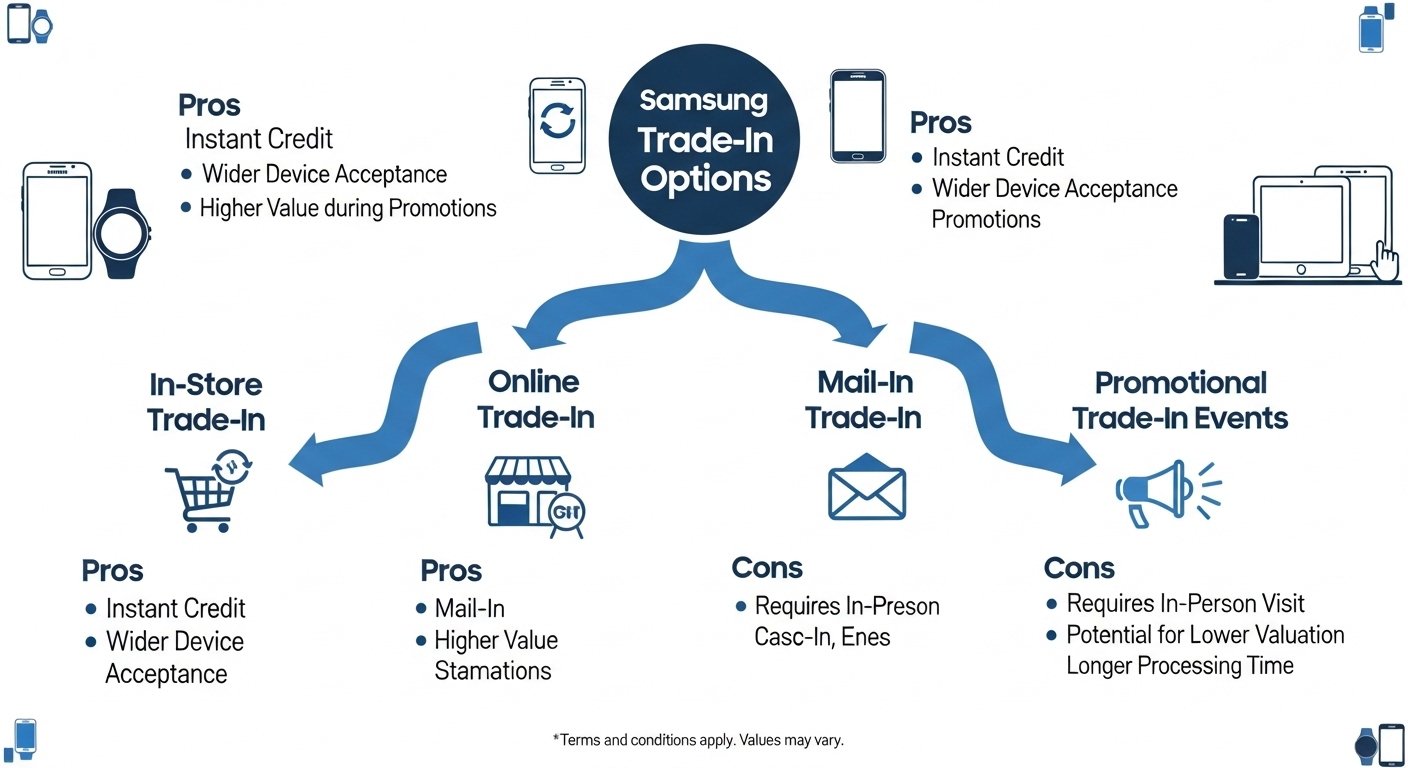 Social media graphic: Where to trade in Samsung phones – best places for Galaxy trade-in